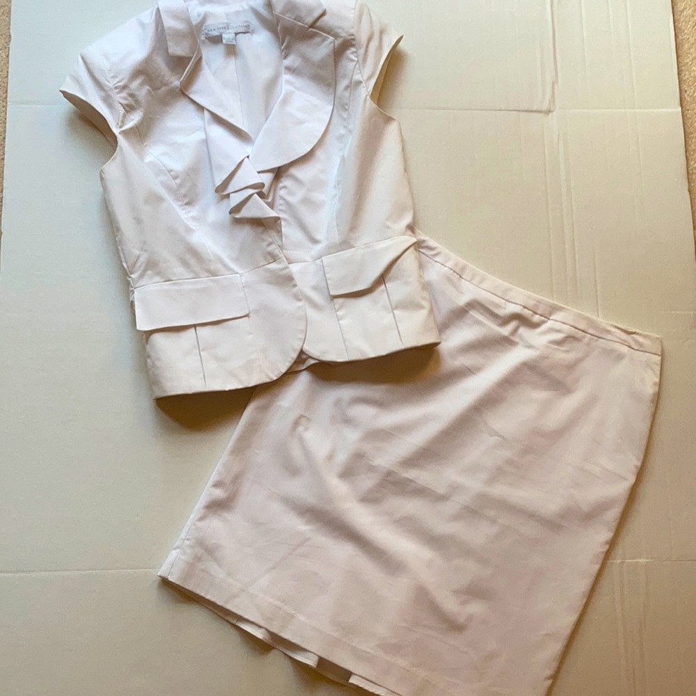 COPY - Women’s New York and Company wht blazer and skirt.